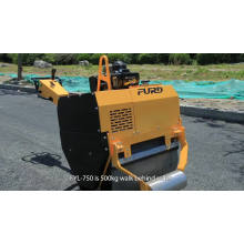 Air cooling diesel double drum hydraulic hand vibratory roller  FYL-750